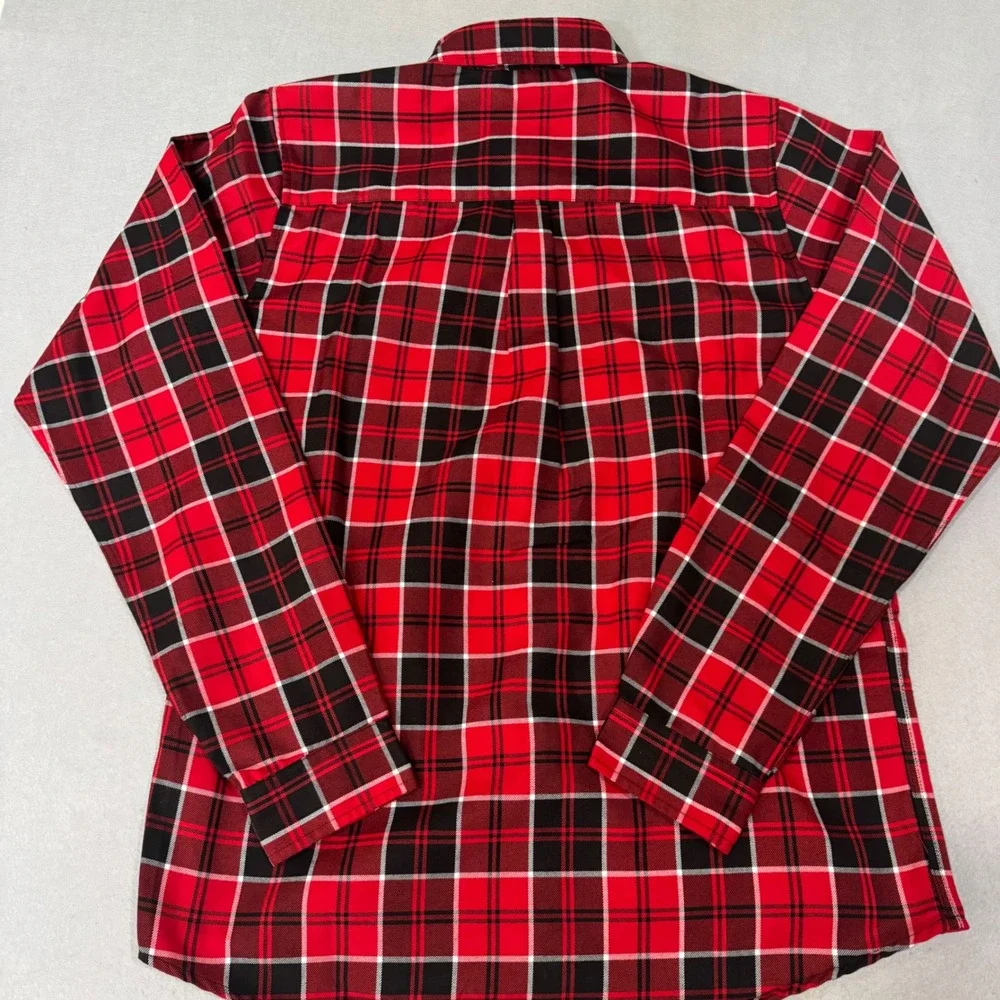 Dixxon Flannel Company The Hoser Shirt Mens LT Red Black Plaid Long Sleeve Tall